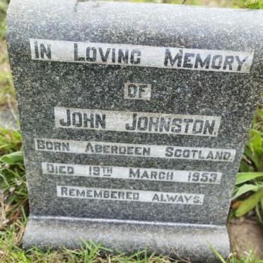 JOHNSTON John -1953