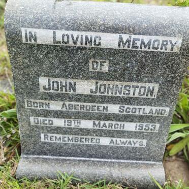 JOHNSTON John -1953