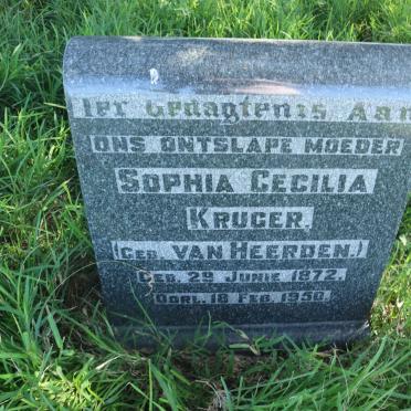 KRUGER Sophia Cecilia nee VAN HEERDEN 1872-1950