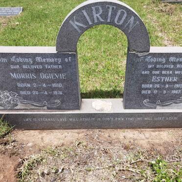 KIRTON Morris Ogilvie 1910-1974 &amp; Esther 1912-1967