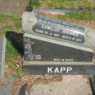 KAPP Cornelius Johannes 1910-1971