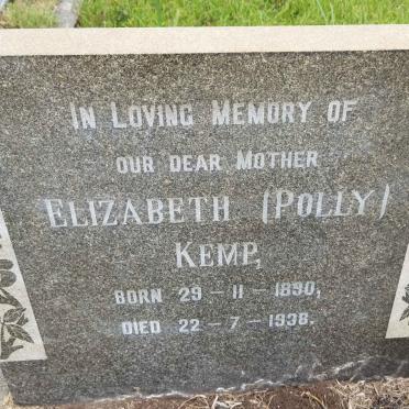 KEMP Elizabeth 1890-1938