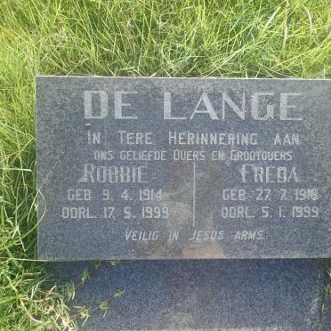 LANGE Robbie, de 1914-1999 &amp; Freda 1918-1999