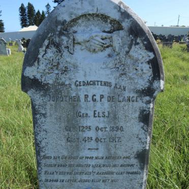 LANGE Dorothea R.G.P., de nee ELS 1890-1917