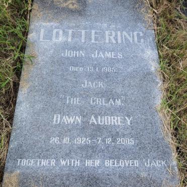 LOTTERING John James -1985 &amp; Dawn Audrey 1925-2005