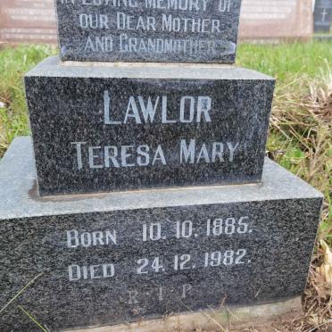 LAWLOR Teresa Mary 1885-1982