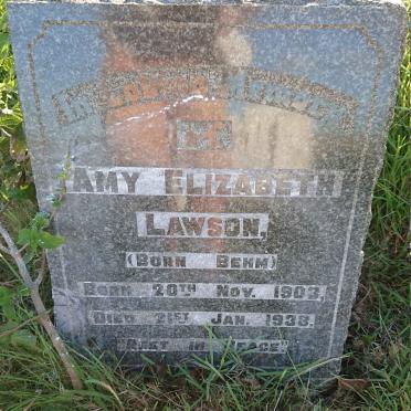 LAWSON Amy Elizabeth nee BEHM 1903-1938