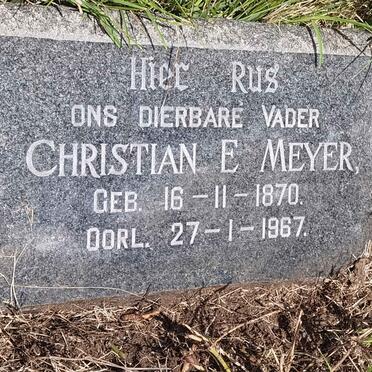 MEYER Christian E. 1870-1967