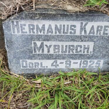 MYBURGH Hermanus Karel -1925
