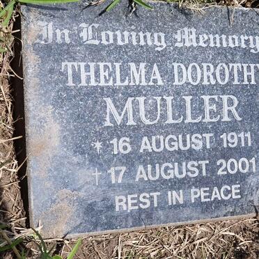 MULLER Thelma Dorothy 1911-2001