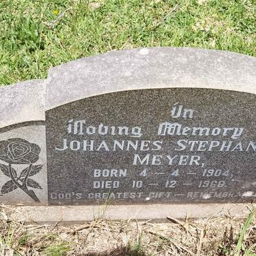 MEYER Johannes Stephanus 1904-1966