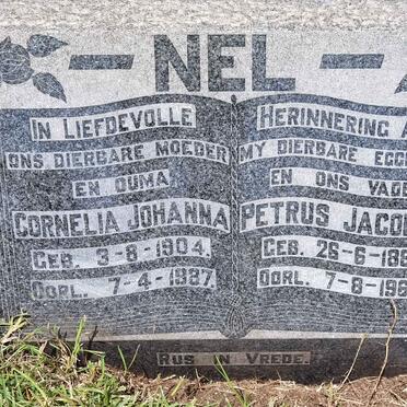 NEL Petrus Jacobus 1887-1962 & Cornelia Johanna 1904-1987
