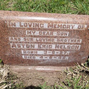 NELSON Aston Eric 1927-1948