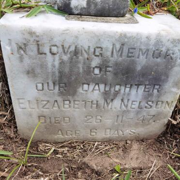 NELSON Elizabeth M. -1947