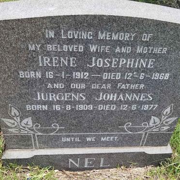 NEL Jurgens Johannes  1909-1977 &amp; Irene Josephine 1912-1968