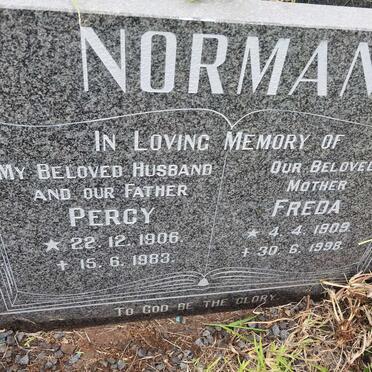 NORMAN Percy 1906-1983 &amp; Freda 1909-1998