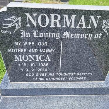 NORMAN Monica 1936-2014