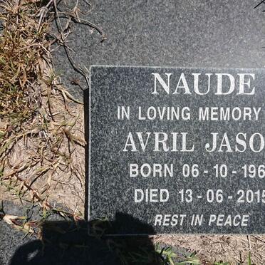 NAUDE Avril Jason 1963-2015