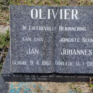OLIVIER Jan Johannes 1962-1982