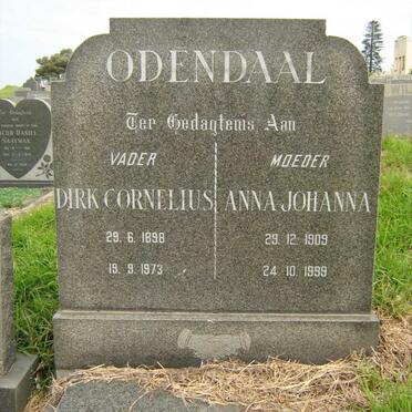 ODENDAAL Dirk Cornelius 1898-1975 &amp; Anna Johanna 1909-1999