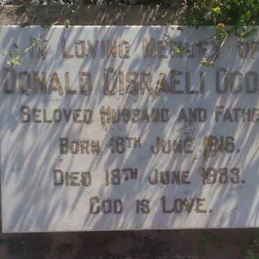 OGDEN Donald Disraeli 1916-1983 &amp; Constance KENMUIR 1922-1985