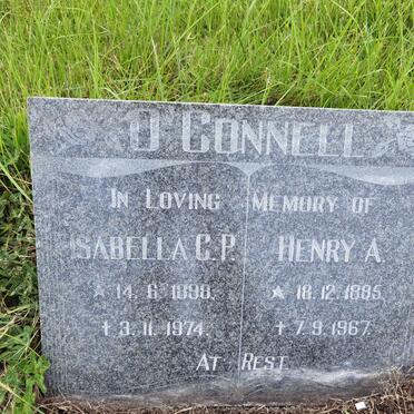 O’CONNELL Henry A. 1885-1967 &amp; Isabella C.P. 1898-1974