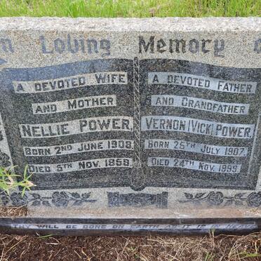 POWER Vernon 1907-1999 & Nellie 1908-1959