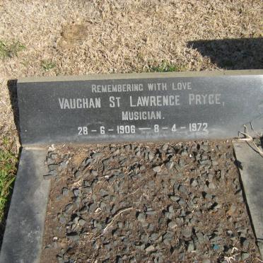 PRYCE Vaughan St Lawrence 1906-1972