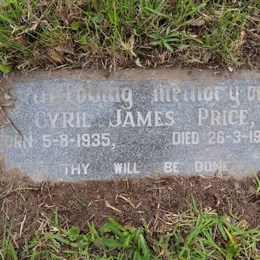 PRICE Cyril James 1935-1959