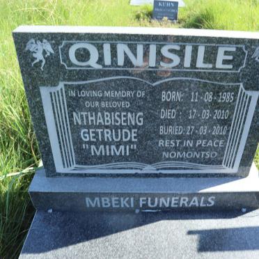 QINISILE Nthabiseng Getrude 1985-2010