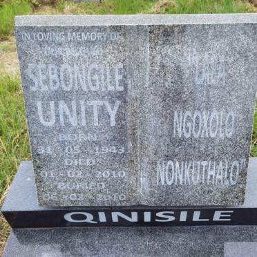 QINISILE Sebongile 1943-2010