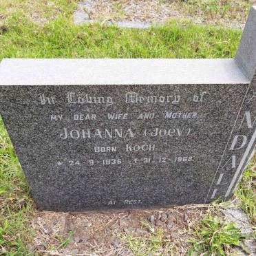 RANDALL Johanna nee KOCH 1935-1969