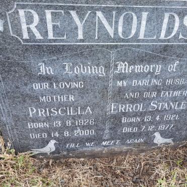 REYNOLDS Errol Stanley 1921-1977 &amp; Priscilla 1926-2000