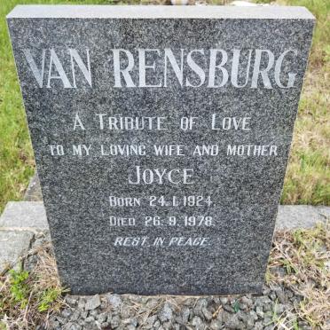 RENSBURG Joyce, van 1924-1978