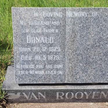 ROOYEN Donald, van 1929-1979