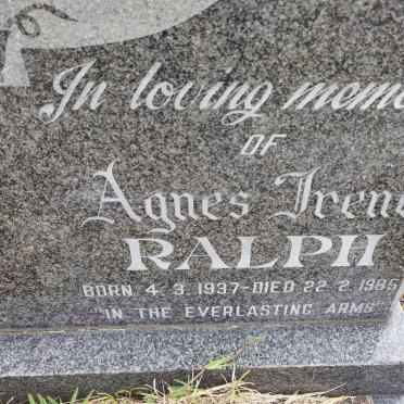 RALPH Agnes Irene 1937-1985