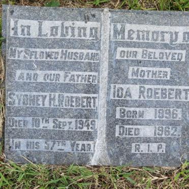 ROEBERT Sydney H. -1949 &amp; Ida 1896-1962