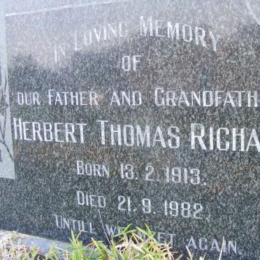 RICHARD Herbert Thomas 1913-1982