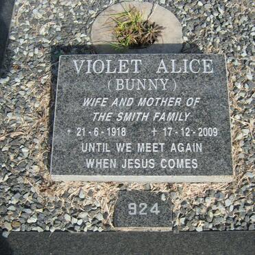 SMITH Violet Alice 1918-2009