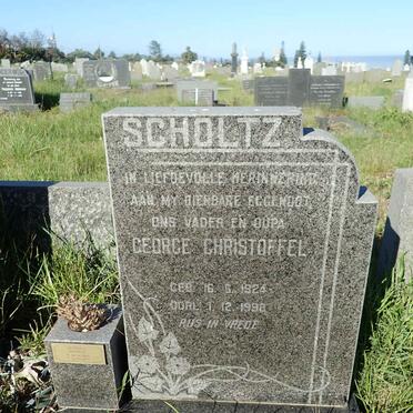 SCHOLTZ George Christoffel 1924-1998 &amp; Sophie Maria KERENKAMP 1927-1980 :: SCHOLTZ George C. -2017 _1