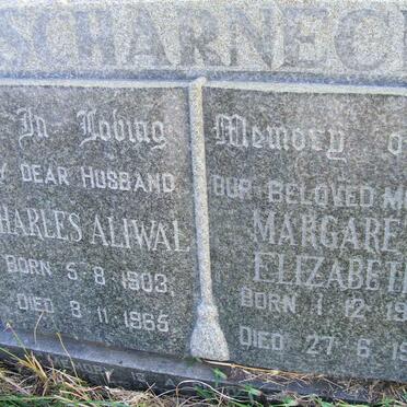 SCHARNECK Charles Aliwal 1903-1965 &amp; Margaret Elizabeth 1902-1990
