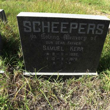 SCHEEPERS Samuel Kerr 1896-1979