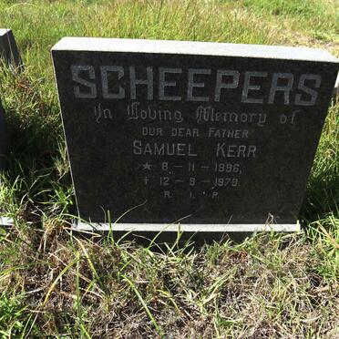 SCHEEPERS Samuel Kerr 1896-1979