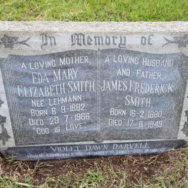 SMITH James Frederick 1880-1949 &amp; Eda Mary Elizabeth LEHMANN 1882-1966 :: DARVELL Violet Dawn nee SMITH 1907-1932