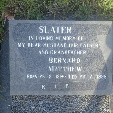 SLATER Bernard Matthew 1914-1995