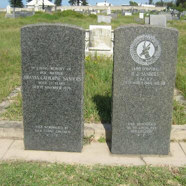 SANDERS Herbert Joshua -1944 :: SANDERS Johanna Catherine -1979 