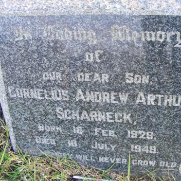 SCHARNECK Cornelius Andrew Arthur 1928-1949