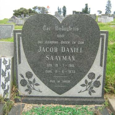 SAAYMAN Jacob Daniel 1915-1973