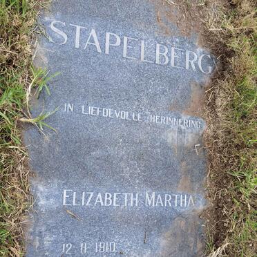 STAPELBERG Elizabeth Martha 1910-