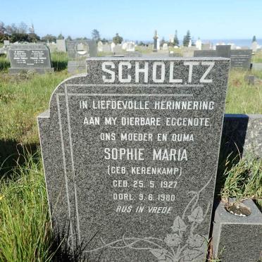 SCHOLTZ George Christoffel 1924-1998 &amp; Sophie Maria KERENKAMP 1927-1980 :: SCHOLTZ George C. -2017